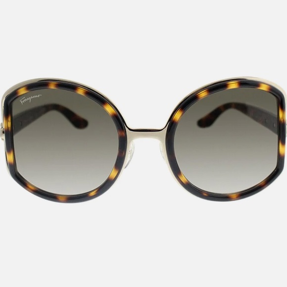 Salvatore Ferragamo Brown Women’s Sunglasses NWT - Picture 2 of 14